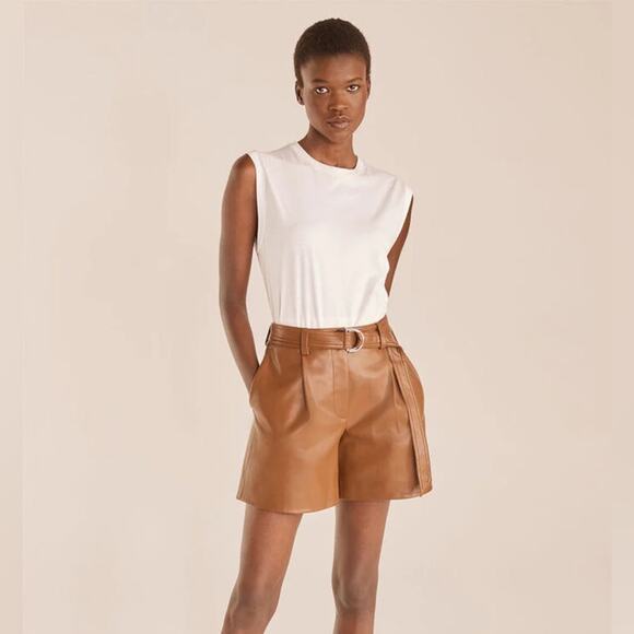 ☀️NWT Rebecca Taylor Vegan Shorts - Picture 1 of 5